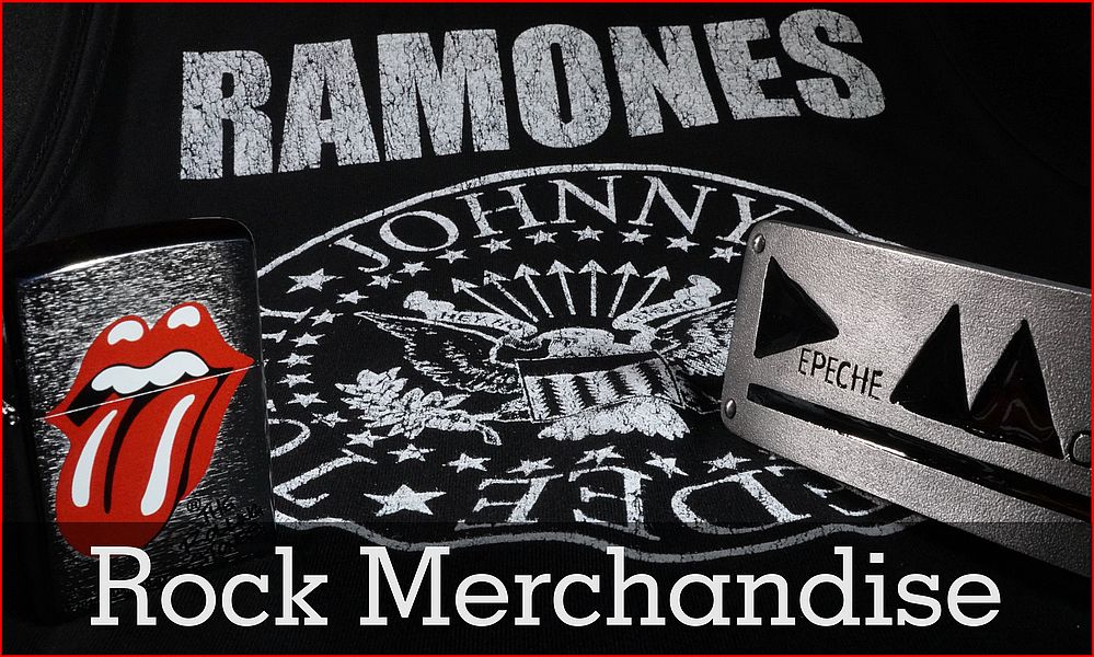 Rock Merchandise Shirts Buckles Lighter Jewelry Gürtelschnallen Feuerzeuge Schmuck